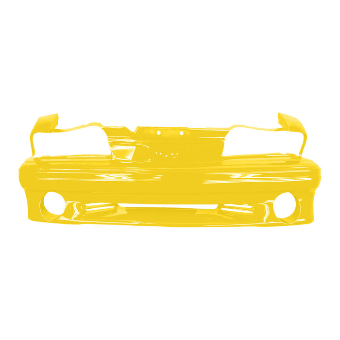 1987-1993 Ford Mustang GT Front Bumper With Fog Light Washer Holes - FO1000164-Partify-Painted-Replacement-Body-Parts