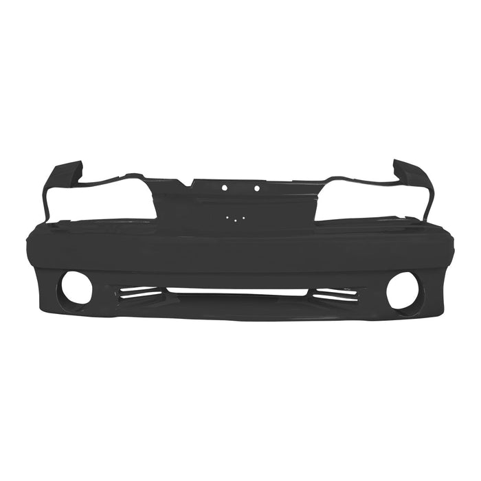 1987-1993 Ford Mustang GT Front Bumper With Fog Light Washer Holes - FO1000164-Partify-Painted-Replacement-Body-Parts