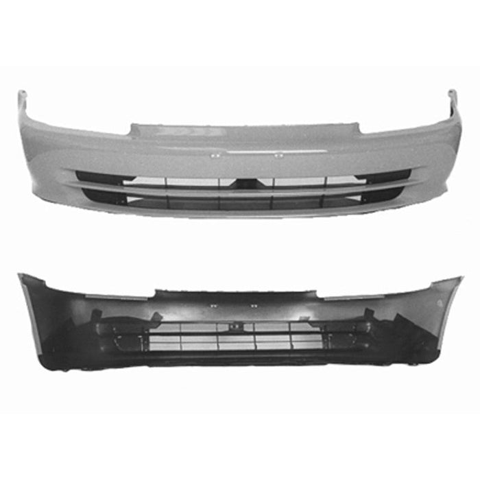 1992-1995 Honda Civic Front Bumper Sedan - HO1000142-Partify-Painted-Replacement-Body-Parts