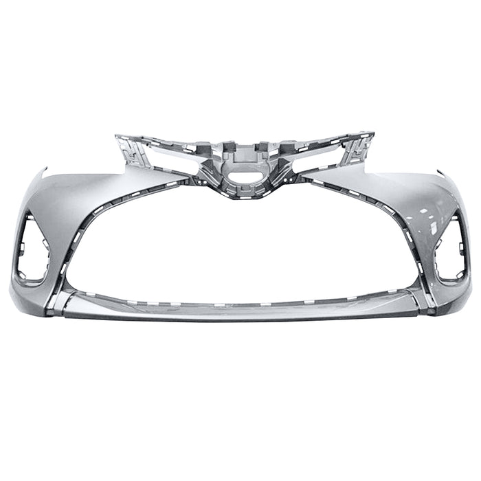 2015-2017 Toyota Yaris Hatchback Front Bumper - TO1000408-Partify-Painted-Replacement-Body-Parts