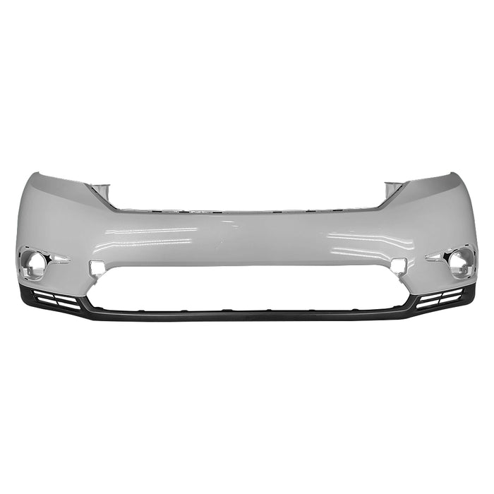 2011-2013 Toyota Highlander Front Bumper - TO1000374-Partify-Painted-Replacement-Body-Parts
