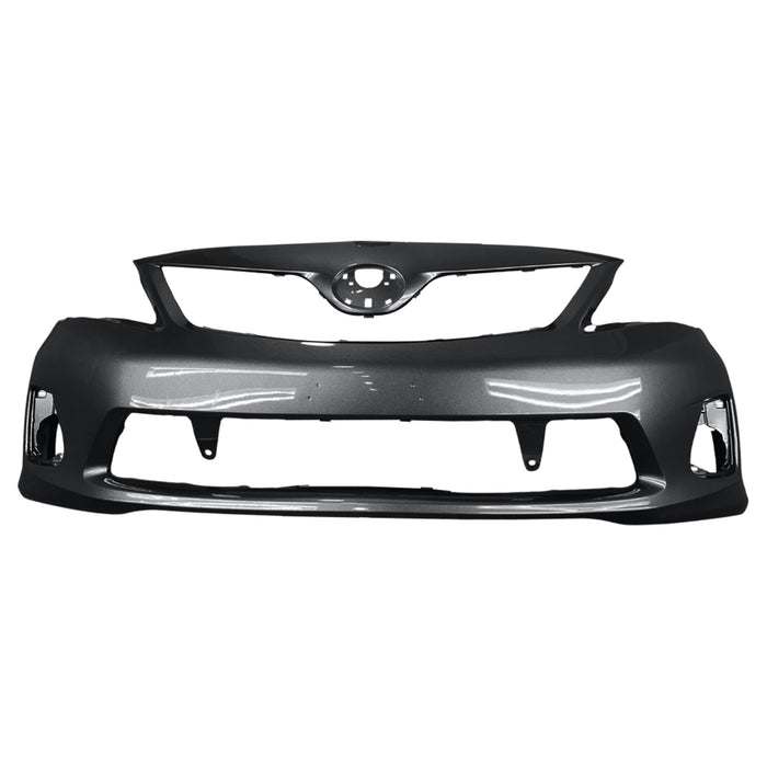 2011-2013 Toyota Corolla Base/L/CE/LE Front Bumper For Canadian Built Models - TO1000372-Partify-Painted-Replacement-Body-Parts