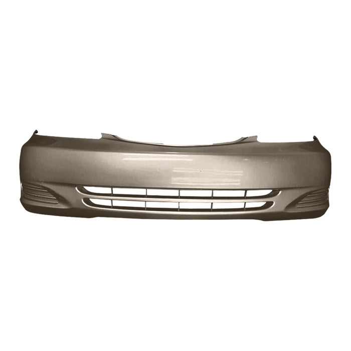 2002-2004 Toyota Camry Front Bumper Without Fog Lights Without Tow Hook Hole - TO1000230-Partify-Painted-Replacement-Body-Parts