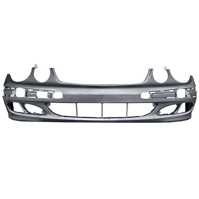 2003-2006 Mercedes E320 Front Bumper Without Headlight Washer Holes - MB1000171-Partify-Painted-Replacement-Body-Parts