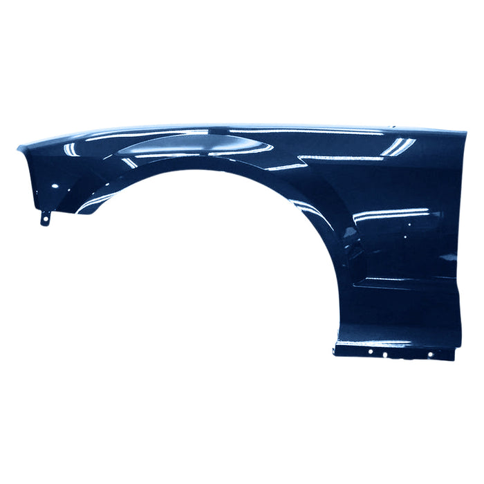 2005-2009 Ford Mustang Driver Side Fender With Emblem Hole - FO1240246-Partify-Painted-Replacement-Body-Parts