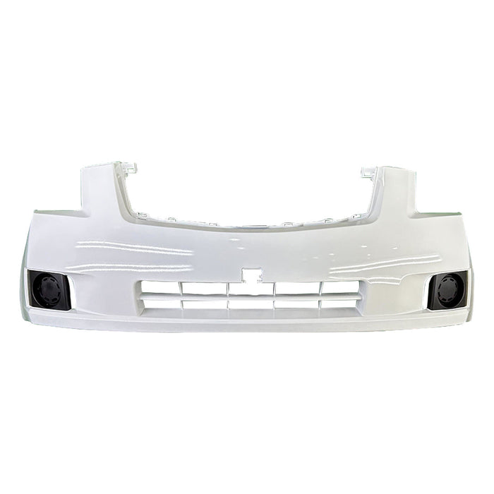 2007-2009 Nissan Sentra 2.0L Front Bumper Without Fog Light Holes - NI1000242-Partify-Painted-Replacement-Body-Parts