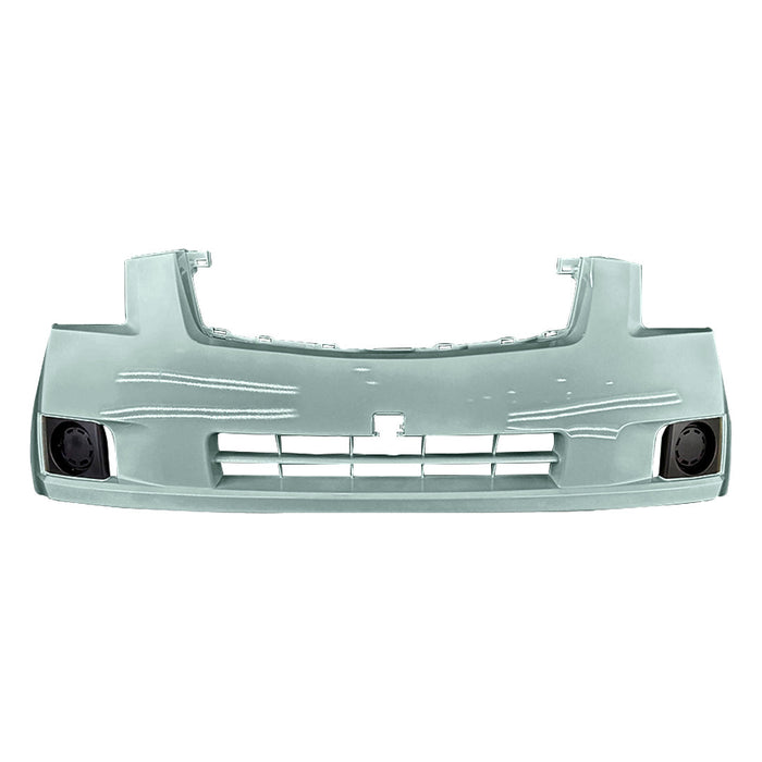 2007-2009 Nissan Sentra 2.0L Front Bumper Without Fog Light Holes - NI1000242-Partify-Painted-Replacement-Body-Parts