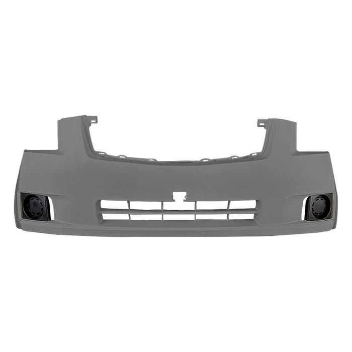 2007-2009 Nissan Sentra 2.0L Front Bumper Without Fog Light Holes - NI1000242-Partify-Painted-Replacement-Body-Parts