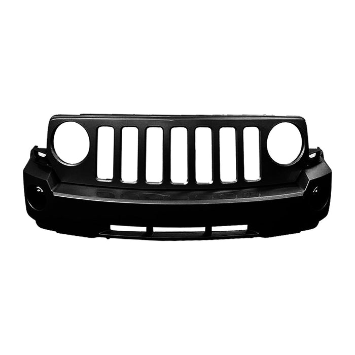 2007-2010 Jeep Patriot Front Bumper Without Tow Hook Holes - CH1000893-Partify-Painted-Replacement-Body-Parts