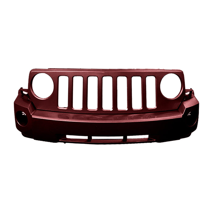 2007-2010 Jeep Patriot Front Bumper Without Tow Hook Holes - CH1000893-Partify-Painted-Replacement-Body-Parts