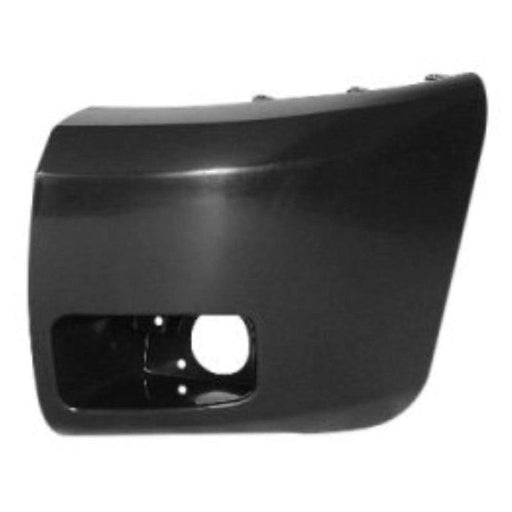 2007-2013 Chevrolet Silverado 1500 Driver Side CAPA Certified Front Bumper End With Fog Lamp Hole - GM1004147C-Partify-Painted-Replacement-Body-Parts