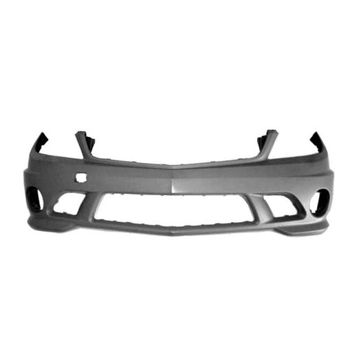 2008-2011 Mercedes C63 AMG Front Bumper Without Sensor Holes/ Headlight Washer Holes - MB1000384-Partify-Painted-Replacement-Body-Parts