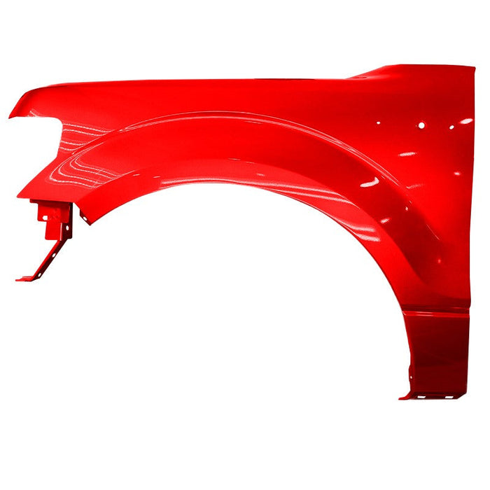 2009-2014 Ford F-150 Driver Side Fender Without Flare Hole - FO1240272-Partify-Painted-Replacement-Body-Parts