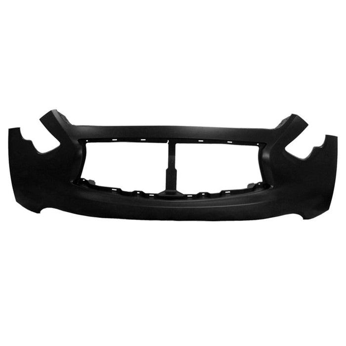 2012-2013 Infiniti FX35 CAPA Certified Front Upper Bumper Without Sensor Holes - IN1000255C-Partify-Painted-Replacement-Body-Parts