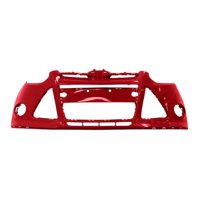 2012-2014 Ford Focus Front Bumper Without Sensor Holes - FO1000664-Partify-Painted-Replacement-Body-Parts