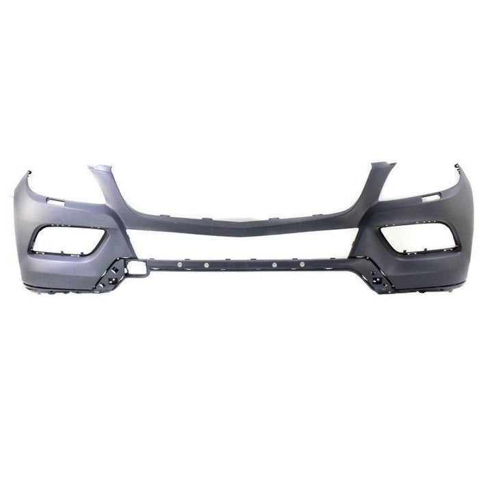 2012-2014 Mercedes ML250 Front Bumper Without Sensor Holes With Headlight Washer Holes - MB1000369-Partify-Painted-Replacement-Body-Parts