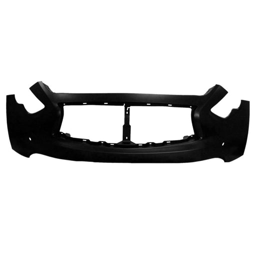 2012-2017 Infiniti FX35 CAPA Certified Front Upper Bumper With Sensor Holes - IN1000254C-Partify-Painted-Replacement-Body-Parts