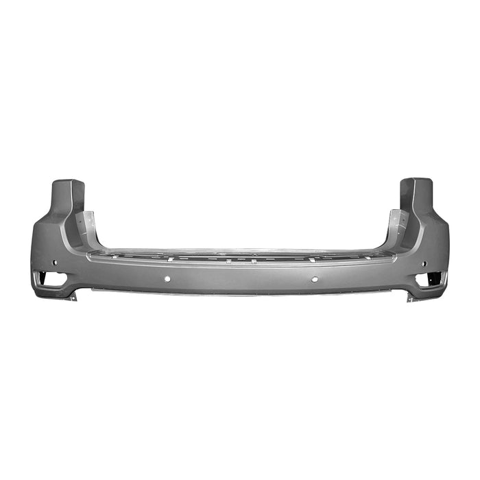 2014-2015 Jeep Grand Cherokee Rear Upper Bumper With Blind Spot Brackets & With Sensor Holes & Without SRT - CH1100985-Partify-Painted-Replacement-Body-Parts