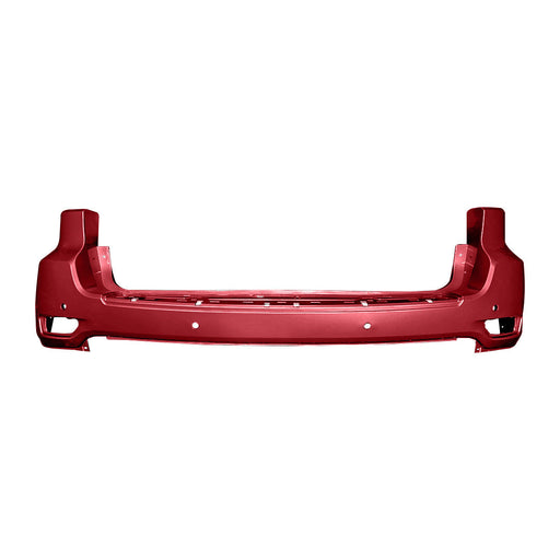 2014-2015 Jeep Grand Cherokee Rear Upper Bumper With Blind Spot Brackets & With Sensor Holes & Without SRT - CH1100985-Partify-Painted-Replacement-Body-Parts