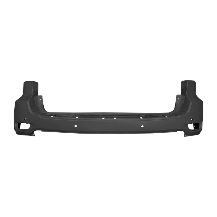 2014-2015 Jeep Grand Cherokee Rear Upper Bumper With Blind Spot Brackets & With Sensor Holes & Without SRT - CH1100985-Partify-Painted-Replacement-Body-Parts