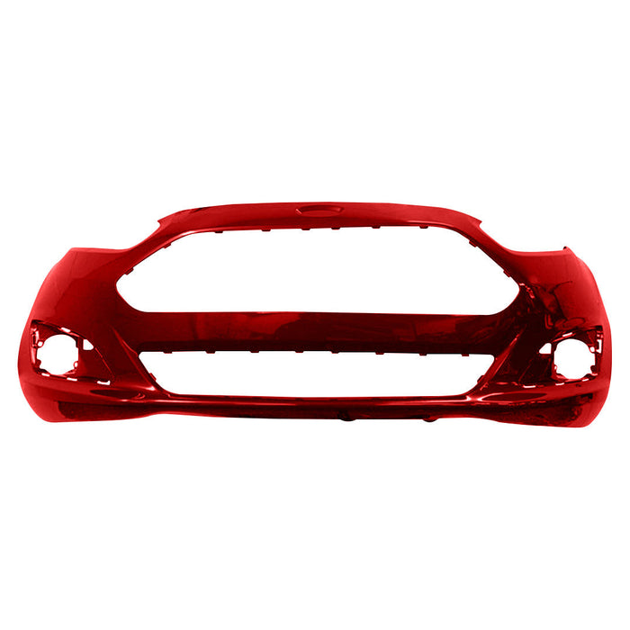 2014-2019 Ford Fiesta Non ST Model Front Bumper With Chrome Trim - FO1000693-Partify-Painted-Replacement-Body-Parts