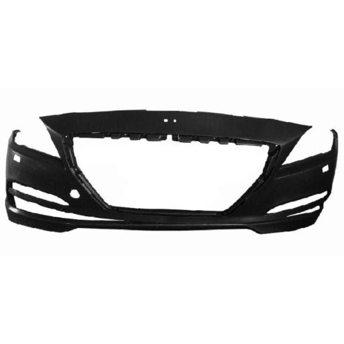 2015-2017 Hyundai Genesis Sedan/Genesis G80 Front Bumper Without Sensor Holes & With Headlight Washer Holes - HY1000207-Partify-Painted-Replacement-Body-Parts