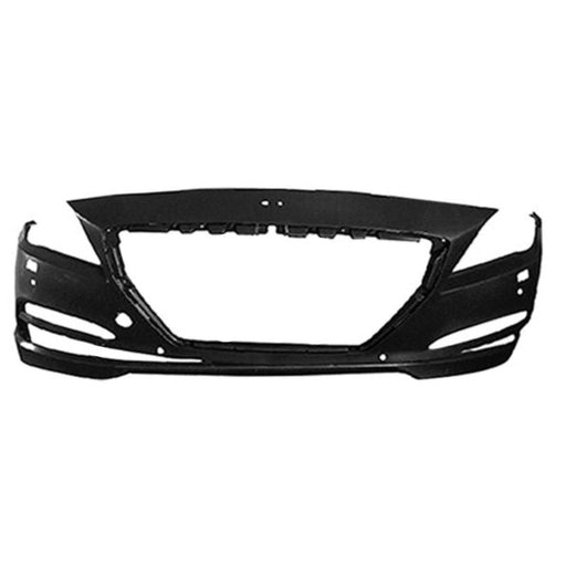 2015-2017 Hyundai Genesis/Genesis G80 Sedan Front Bumper With Sensor Holes & With Headlight Washer Holes - HY1000208-Partify-Painted-Replacement-Body-Parts