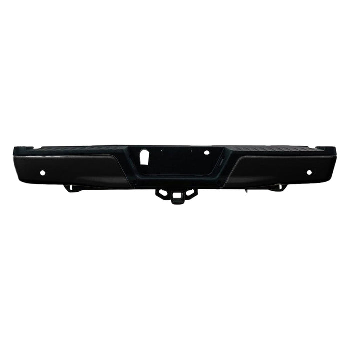 2015-2020 Ford F-150 Rear Bumper Assembly With Sensor Holes & With Tow Hitch Included - FO1103190-Partify-Painted-Replacement-Body-Parts