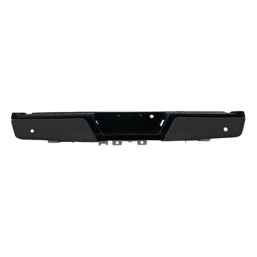 2015-2020 Ford F-150 Rear Bumper Assembly With Sensor Holes & Without Tow Hitch Included - FO1103194-Partify-Painted-Replacement-Body-Parts