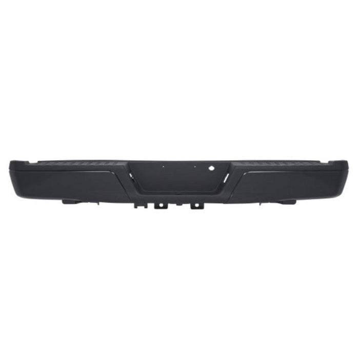 2015-2020 Ford F-150 Rear Bumper Assembly Without Sensor Holes & Without Tow Hitch Included - FO1103184-Partify-Painted-Replacement-Body-Parts