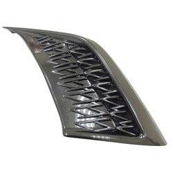 2019-2022 Lexus ES300H Grille Insert Driver Side Bright Black With F-Sport - LX1038134-Partify-Painted-Replacement-Body-Parts