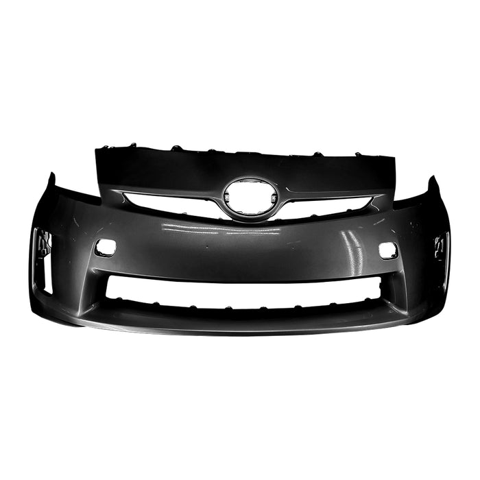 2010-2011 Toyota Prius Front Bumper Without Headlight Washer Holes & Without Sensor Holes - TO1000359-Partify-Painted-Replacement-Body-Parts