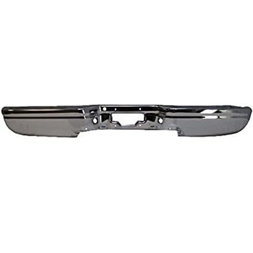 1999-2007 Ford F-250 Super Duty/F-350 Super Duty Rear Bumper Assembly W/O Rear Object Sensor W/Pads W/Hitch Plate Chrome - FO1103172-Partify-Painted-Replacement-Body-Parts