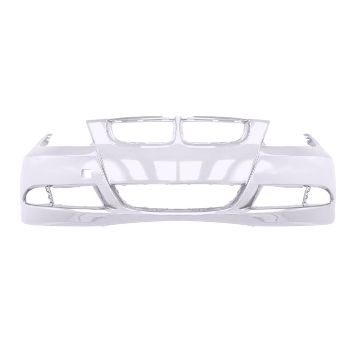 2006-2008 BMW 3-Series Sedan Front Bumper Without Sensor Holes & Without Headlight Washer Holes - BM1000180-Partify-Painted-Replacement-Body-Parts