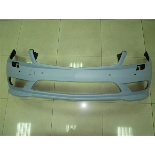 2008-2011 Mercedes-Benz C230/C250/C300/C350 Front Bumper W204 W/Amg Styling Pkg W/H/Lamp Washers W/Parktronic W/Drl - MB1000423-Partify-Painted-Replacement-Body-Parts