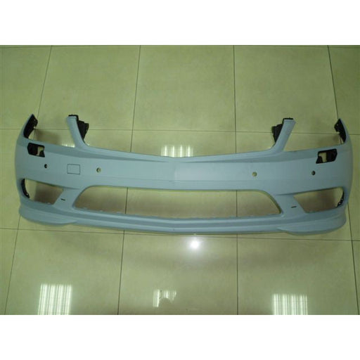 2008-2011 Mercedes-Benz C230/C250/C300/C350 CAPA Certified Front Bumper W204 W/Amg Styling Pkg W/H/Lamp Washers W/Parktronic W/Drl - MB1000423C-Partify-Painted-Replacement-Body-Parts