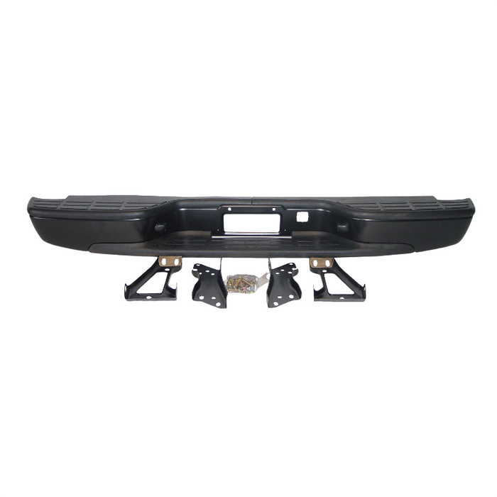 1999-2007 Chevrolet Silverado 1500/1500 Classic Base/Custom/Hybrid/LS/LT/WT/Z71/Hybrid/LS/LT/WT/GMC Sierra 1500/Sierra 1500 Classic Rear Bumper Assembly Step Bumper Assembly - GM1103124-Partify-Painted-Replacement-Body-Parts
