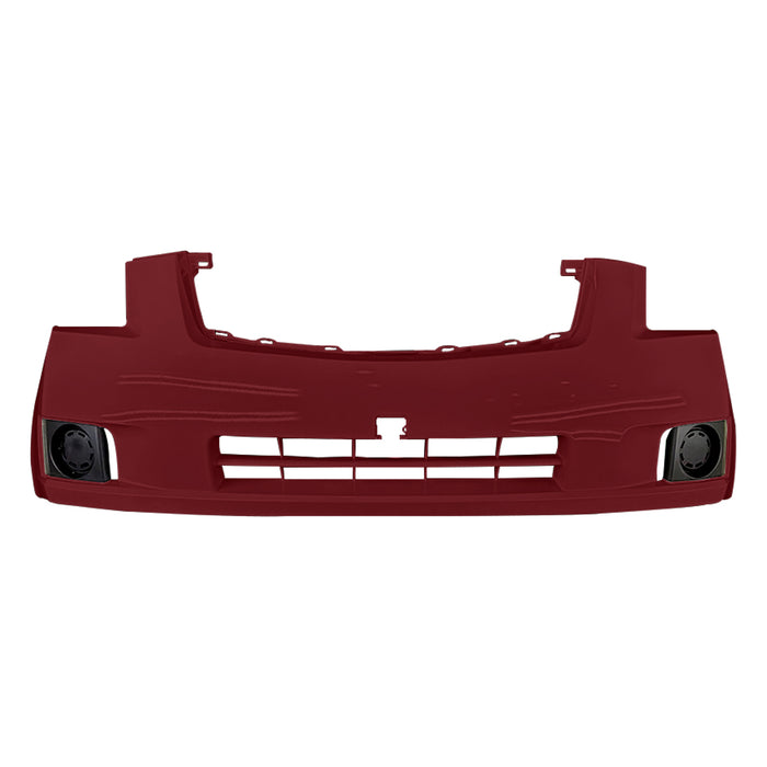 2007-2009 Nissan Sentra 2.0L Front Bumper Without Fog Light Holes - NI1000242-Partify-Painted-Replacement-Body-Parts