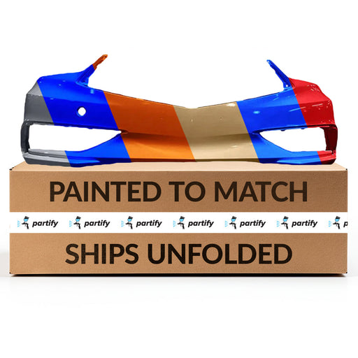 2018-2020 Acura TLX Non A Spec Front Bumper Without Sensor Holes - AC1000195-Partify-Painted-Replacement-Body-Parts