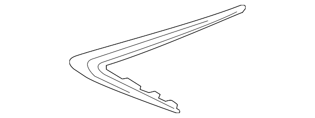 Acura ILX Outer Grille Opening Trim Front Bumper Molding - AC1047110