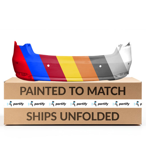 2014-2017 Acura RLX CAPA Certified Rear Bumper W/Parking Sensors W/Lane Keep Assist Advance/Elite Pkg - AC1100173-Partify-Painted-Replacement-Body-Parts