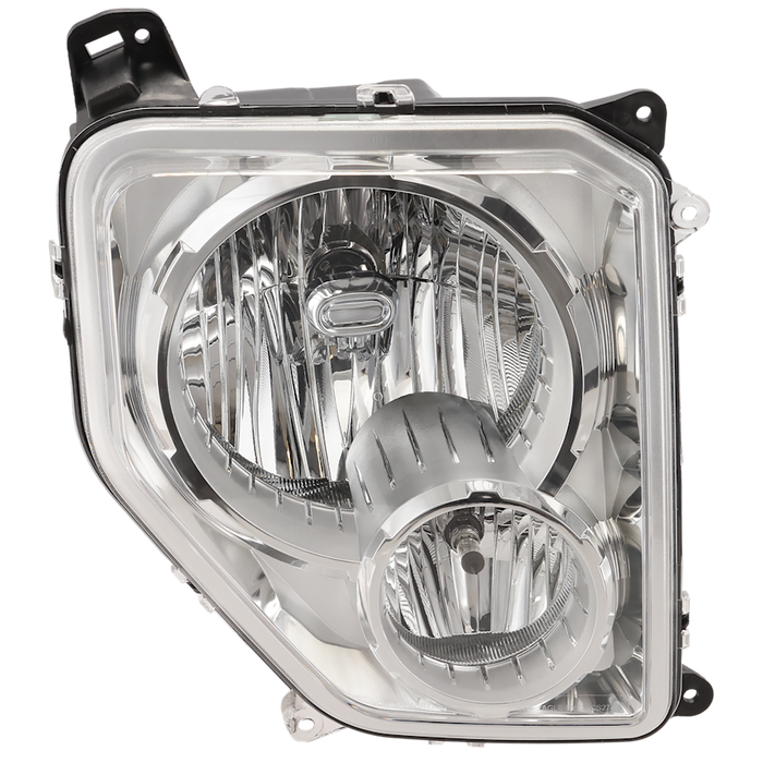 2008-2012 Jeep Liberty Passenger Side Headlight Assembly W/Fog Lamps Oval Bulb Shield Composite - CH2503196-Partify-Painted-Replacement-Body-Parts