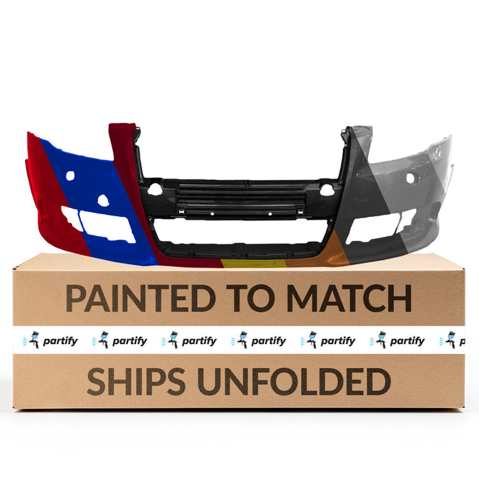 2007-2009 Audi A4 CAPA Certified Front Bumper W/O S-Line Pkg W/Headlamp Washer - AU1000147-Partify-Painted-Replacement-Body-Parts