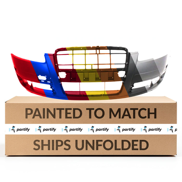 2005-2008 Audi A6/S6 CAPA Certified Front Bumper W/Headlamp Washer Assembly W/O Sport Pkg - AU1000157-Partify-Painted-Replacement-Body-Parts