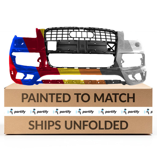2010-2015 Audi Q7 CAPA Certified Front Bumper W/S-Line Pkg W/Parking Aid - AU1000166-Partify-Painted-Replacement-Body-Parts