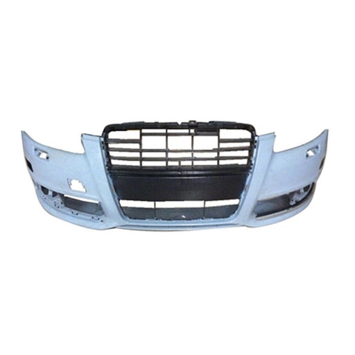 2009-2011 Audi A6 Front Bumper W/O S-Line Pkg W/Headlamp Washers W/Square Fog Lamps - AU1000170-Partify-Painted-Replacement-Body-Parts