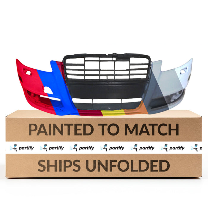 2009-2011 Audi A6 CAPA Certified Front Bumper W/O S-Line Pkg W/Headlamp Washers W/Square Fog Lamps - AU1000170-Partify-Painted-Replacement-Body-Parts