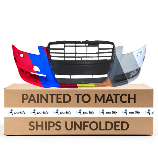 2009-2011 Audi A6 CAPA Certified Front Bumper W/O S-Line Pkg W/Headlamp Washers W/Square Fog Lamps - AU1000170-Partify-Painted-Replacement-Body-Parts