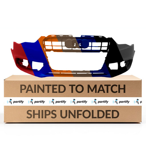 2012-2017 Audi A5 Quattro Cabriolet Front Bumper W/O S-Line Pkg W/O Headlamp Washer W/O Parking Aid Sensors Convertible/Coupe - AU1000196-Partify-Painted-Replacement-Body-Parts
