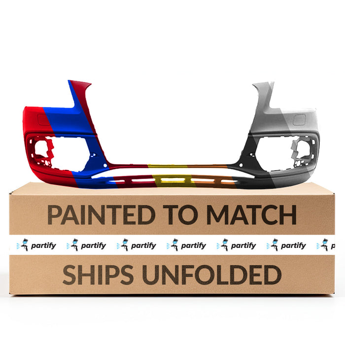 2013-2017 Audi Q5/SQ5 2.0T/3.0T/Base/Elite/Komfort/Land of Quattro/Luxury/Premium/Premium Plus/Prestige/Progressiv/TDI/TDI Premium Plus/TDI Premium Plus S-Line/TDI Prestige/TDI Prestige S-Line/TDI Progressiv/TDI Technik/Technik/Trendy CAPA Certified Front Bumper W/S-Line Pkg W/Headlamp Washer W/O Park Distance Sensors - AU1000203-Partify-Painted-Replacement-Body-Parts